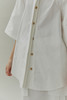 Low Classic 20SS 白色/烟粉色弧形剪裁衬衫 商品缩略图2