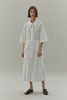 Low Classic 20SS 白色/烟粉色弧形剪裁衬衫 商品缩略图0
