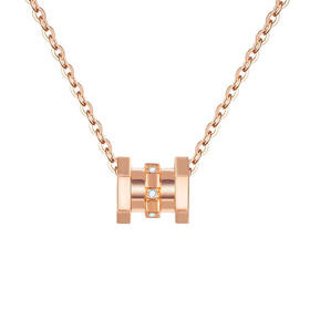 【一口价】小礼物（小蛮腰）玫瑰色18K金钻石套链KN265301