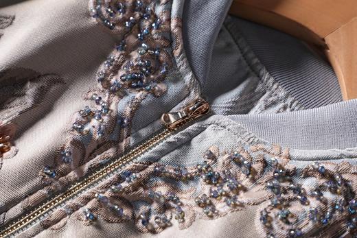 MD-Q2783珍藏级法式复古宫廷提花华丽棒球服重工钉珠夹克外套 商品图1