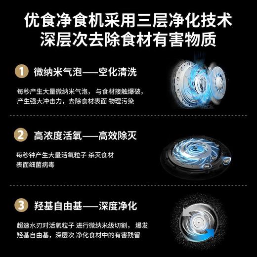  优食全智能食材净化机家用果蔬清洗机水果食品净化器消毒净食机洗菜机US-I03壁挂两用 商品图3
