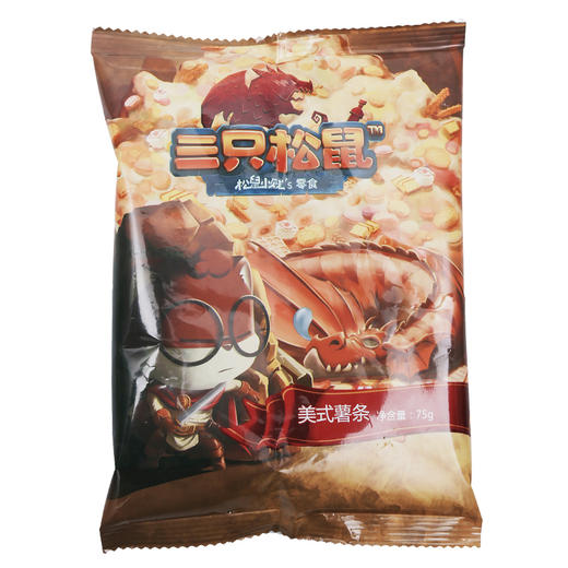 三只松鼠休闲零食膨化小吃薯条原味小贱美式薯条75g/袋 商品图2