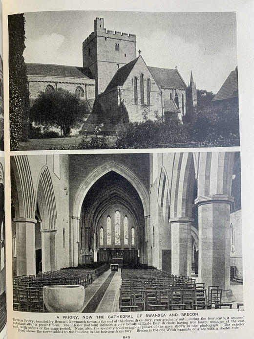 约1900年 英国建筑风景图集（全4卷） 千余幅插图 漆布精装大16开 商品图14