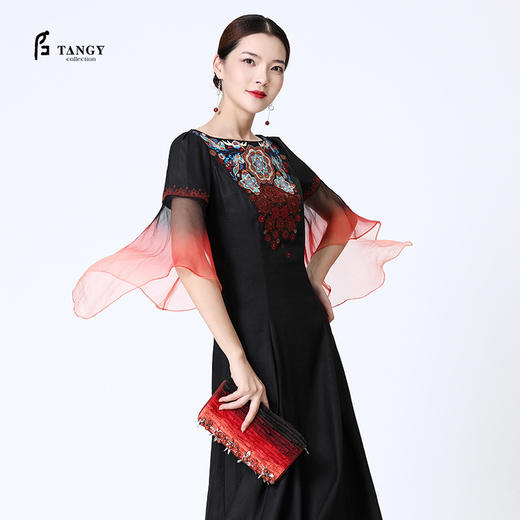 TANGY Collection天意柯纱吊染钉珠礼服包 商品图1
