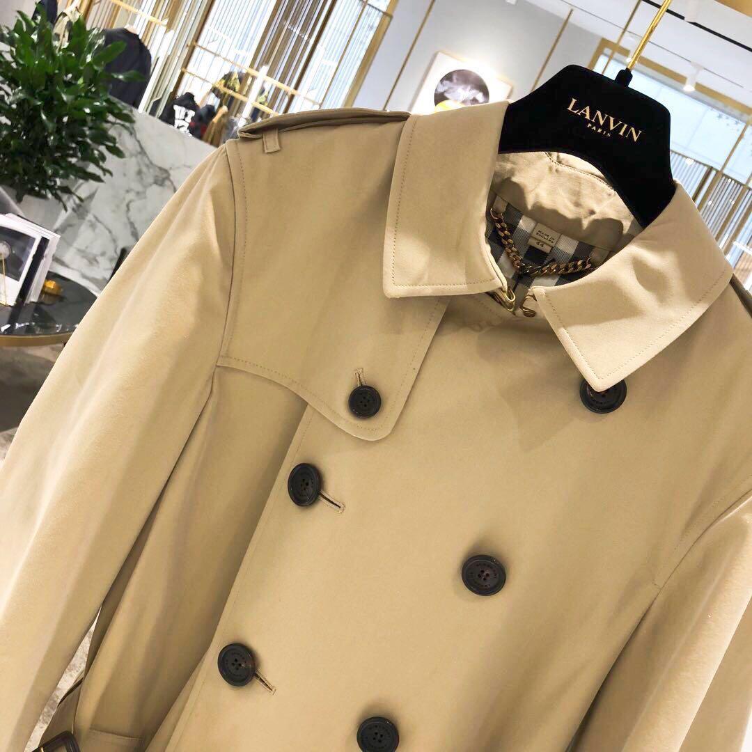 burberry 经典切尔西chelsea修身款米色长款风衣 it44