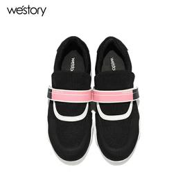 westory2020春季新品小白鞋女鞋厚底老爹鞋休闲鞋运动W283M70011