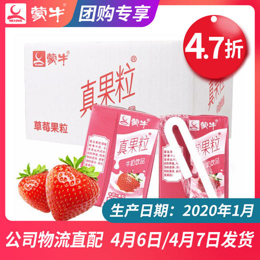 【团长】真果粒草莓果粒康美包125ml×40盒 商品图0