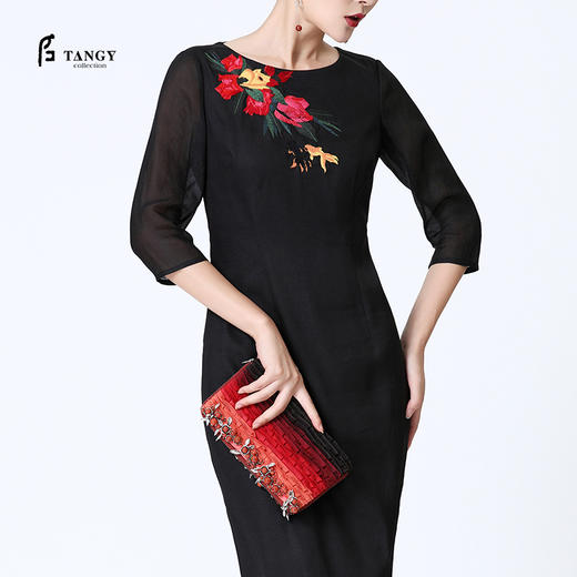 TANGY Collection天意柯纱吊染钉珠礼服包 商品图3