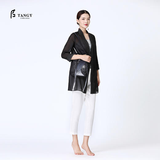 TANGY Collection天意雪纺莨长外套 商品图1