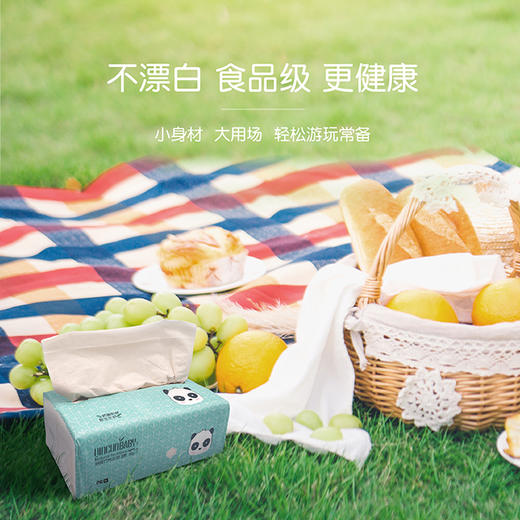 亲纯竹浆本色抽纸—小熊猫（240张/包） 商品图1