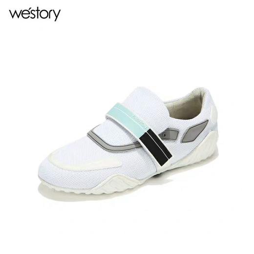 westory2020春季新品小白鞋女鞋厚底老爹鞋休闲鞋运动W283M70011 商品图3