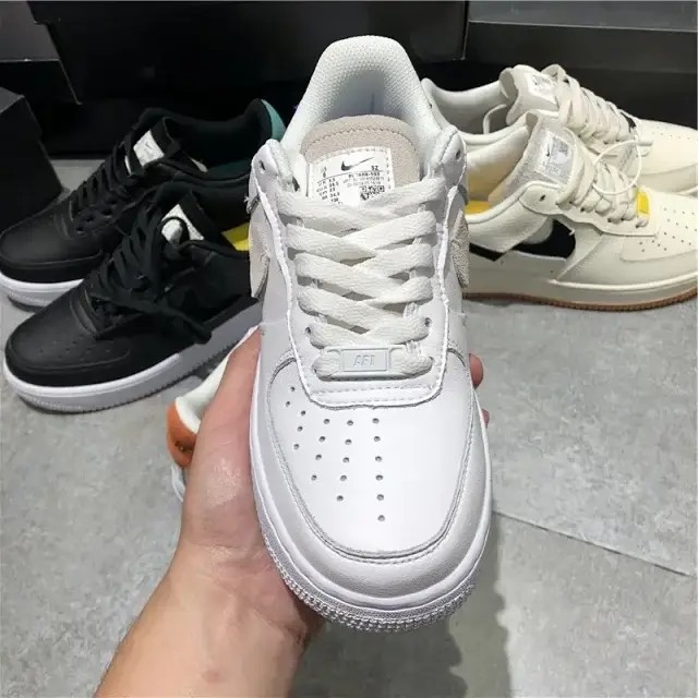 nike耐克 af1空军一号鸳鸯断钩红蓝黑黄情侣款板鞋休闲鞋 跟单