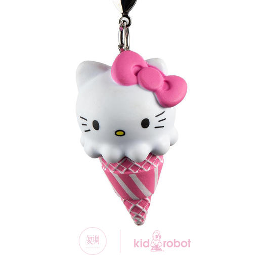 Kidrobot 三丽鸥 钥匙扣 冰淇淋系列盲盒 Hello Sanrio Ice Cream Cone Keychain Series 商品图1