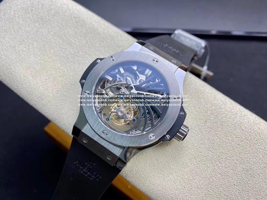 恒宝Hublot.V3升级版 大爆炸系列 真陀飞轮（升级如下：升级使用原装壳套起模壳身，侧耳不再使用塑料，搭配升级版真陀飞轮心脏，加强防震，解决了市场普通版本“缝合度不高有缝隙、机芯返修率高”的问题， 商品图2