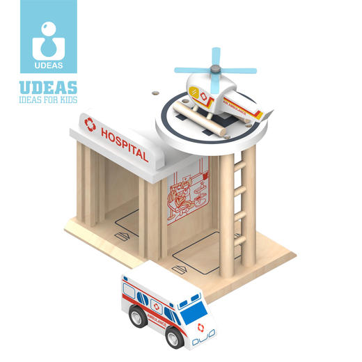 UDEAS品牌木制积木城市系列 商品图8