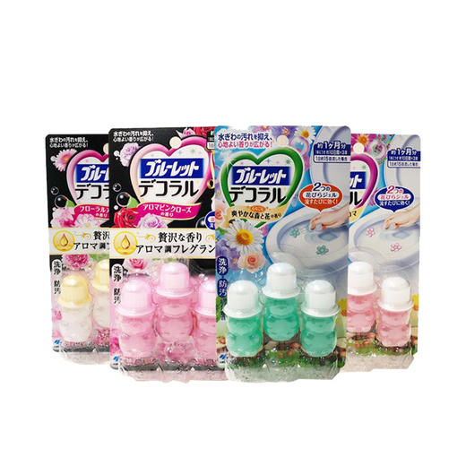 【保税】日本小林制药 马桶开花洁厕小熊花瓣凝胶 马桶香薰 商品图0