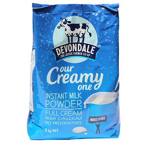 澳洲Devondale德运全脂高钙奶粉青少年儿童学生孕妇补钙奶粉1kg 商品图3