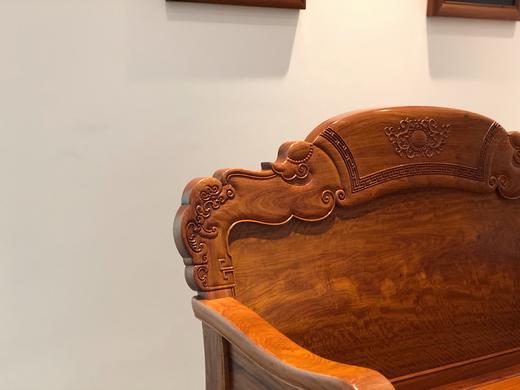 红桥红 家具严选  缅甸花梨(大果紫檀）  【如意素靠背沙发八件套】 商品图2