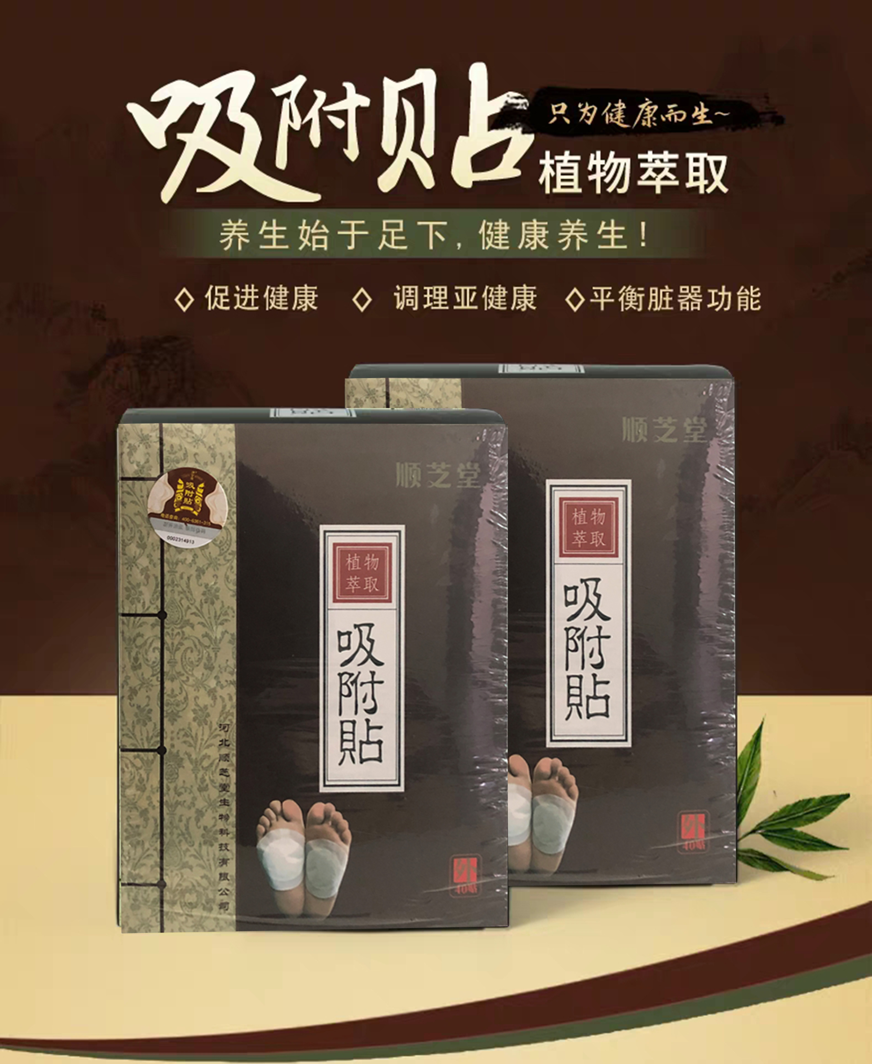 顺芝堂吸附贴