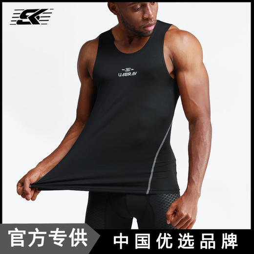 夏季户外男士运动背心 运动服饰肌肉兄弟篮球训练跑步健身背心 商品图0