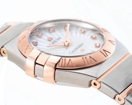 【SSS最新升级版】星座系列27MM、修正圈口罗马字体做法及后盖天文台认证浮雕图案细节;表带扣面logo采用烧焊工艺.彻底解决logo脱掉，内部依旧搭载了欧家1376正品机芯！真正意义上给 商品图5