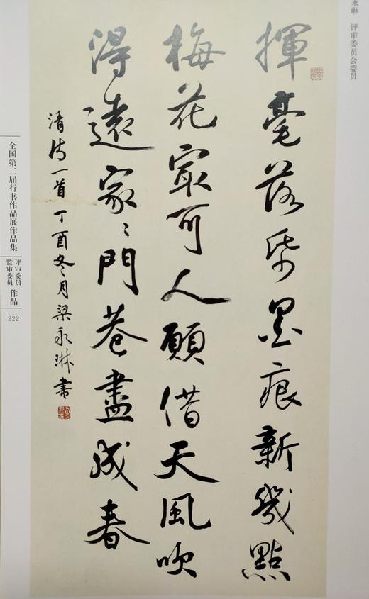 全国第二届行书作品展作品集 商品图1