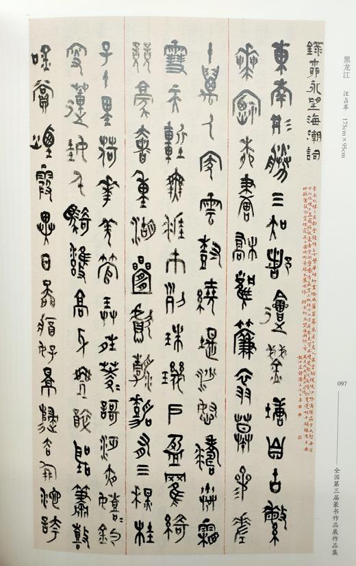 全国第三届篆书作品展作品集 商品图7