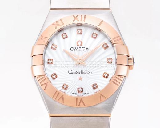 【SSS最新升级版】星座系列27MM、修正圈口罗马字体做法及后盖天文台认证浮雕图案细节;表带扣面logo采用烧焊工艺.彻底解决logo脱掉，内部依旧搭载了欧家1376正品机芯！真正意义上给 商品图0