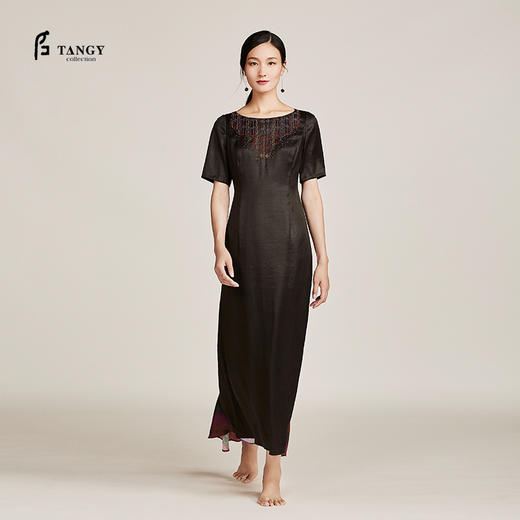TANGY Collection天意莨绸彩色渐变鱼尾裙 商品图1