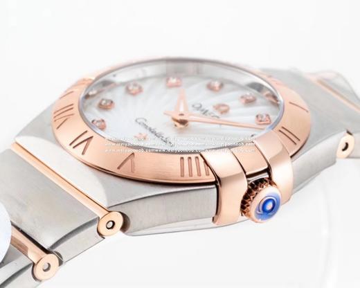 【SSS最新升级版】星座系列27MM、修正圈口罗马字体做法及后盖天文台认证浮雕图案细节;表带扣面logo采用烧焊工艺.彻底解决logo脱掉，内部依旧搭载了欧家1376正品机芯！真正意义上给 商品图6