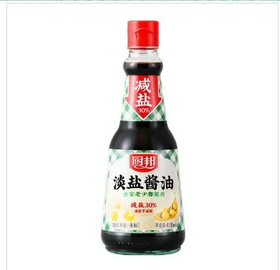 厨邦淡盐酱油410ml