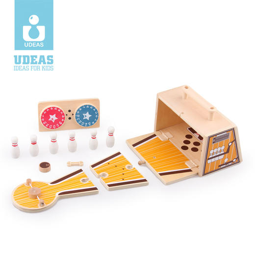 UDEAS品牌木制运动系列玩具-保龄球 商品图3