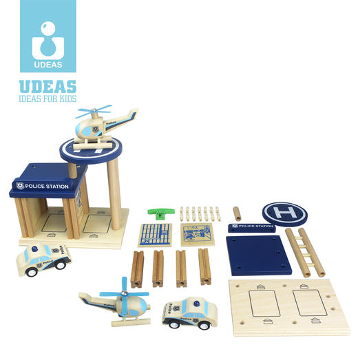 UDEAS品牌木制积木城市系列 商品图0