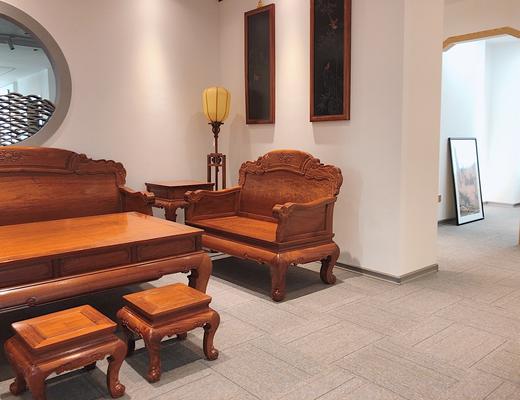 红桥红 家具严选  缅甸花梨(大果紫檀）  【如意素靠背沙发八件套】 商品图6