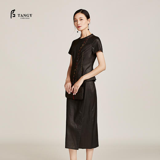 TANGY Collection天意弹力莨半裙 商品图0