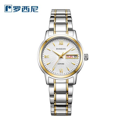 罗西尼5724T01C手表情侣石英表防水正品双历时尚潮流休闲商务 商品图0