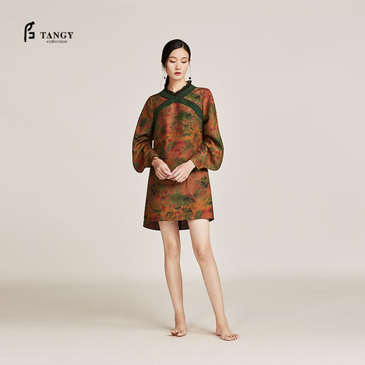 TANGY Collection天意半莨印花连衣裙 商品图1