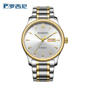 罗西尼5725T01B正品手表男自动机械商务男表休闲手表日历时尚女表情侣表