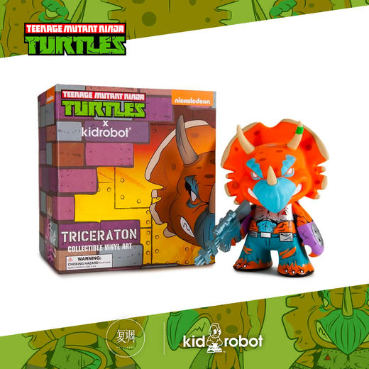 现货 Kidrobot 忍者神龟TMNT Triceraton 限定版 商品图4