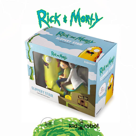 Kidrobot 瑞克和莫蒂 Rick and Morty Medium Figure Slippery Stair 商品图4