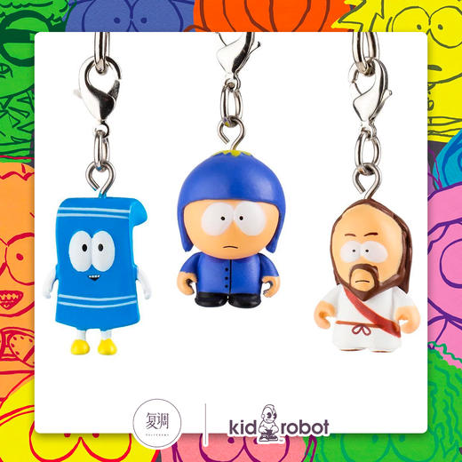Kidrobot 南方公园 盲盒钥匙扣系列2 South Park Zipperpull Series 2 商品图2