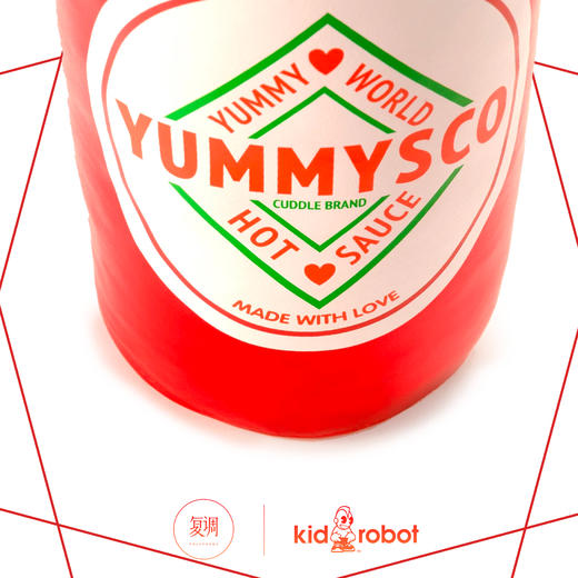 Kidrobot 美味世界 超大辣酱毛绒抱枕 Yummy World Yummy World Roxy Hot Sauce Large Plush 商品图2