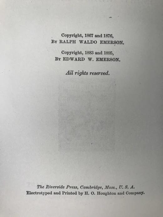 特装本 1899年 爱默生诗集 精装大32开 商品图3