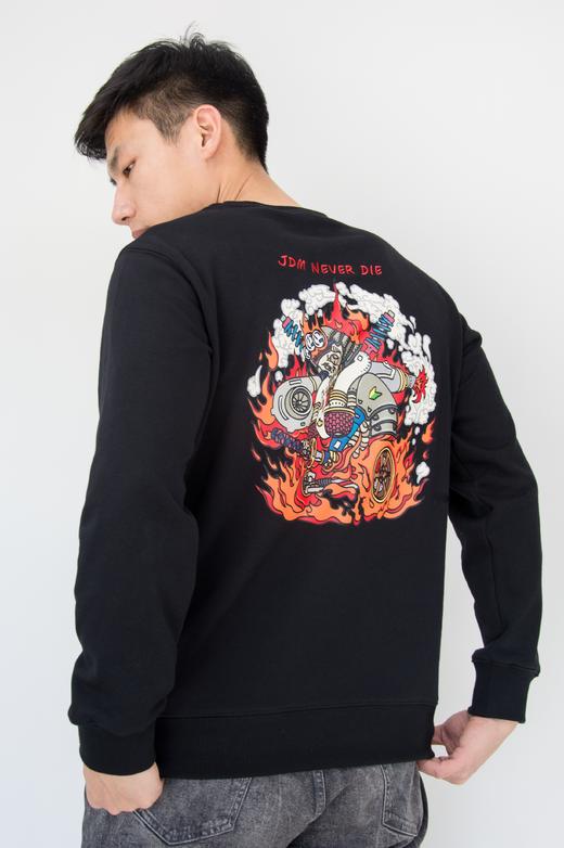 CLAUTO 2020春季新品 JDM主题纯棉圆领薄款卫衣 商品图1