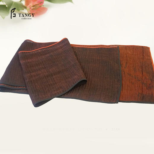 TANGY Collection天意三层丝麻绡莨围巾 商品图0