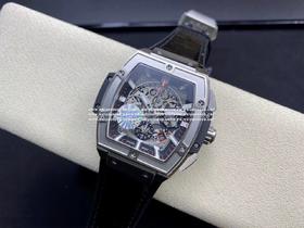 NH 恒宝 大爆炸 计时款｛腕表之家 品牌新闻｝继前年夏天发布SPIRIT OF BIG BANG全黑腕表后，如今Hubiot宇舶表以赛车为灵感，推出全新Spirit of Big Bang限量腕。特