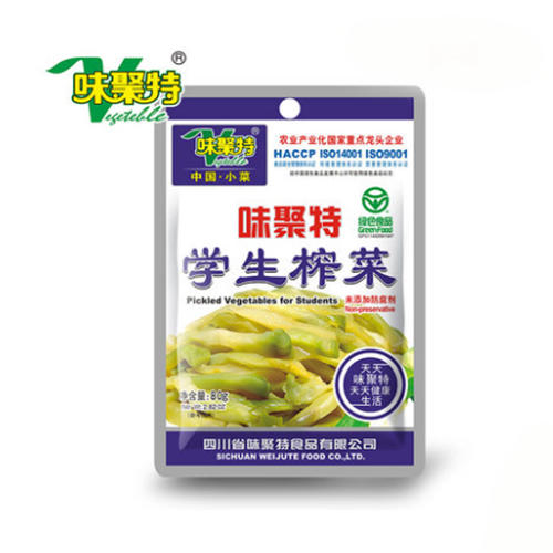 味聚特特级学生营养榨菜80g 商品图0