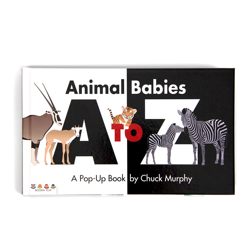 盖世童书【点读版】animal babies a to z动物字母立体书,学26个