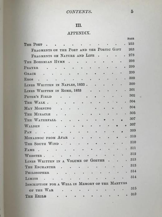 特装本 1899年 爱默生诗集 精装大32开 商品图5