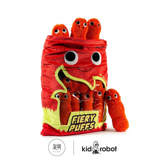 Kidrobot 美味世界系列毛绒玩具 辣脆条 Frye and the Fiery Puffs Yummy World XL Plush 商品图2